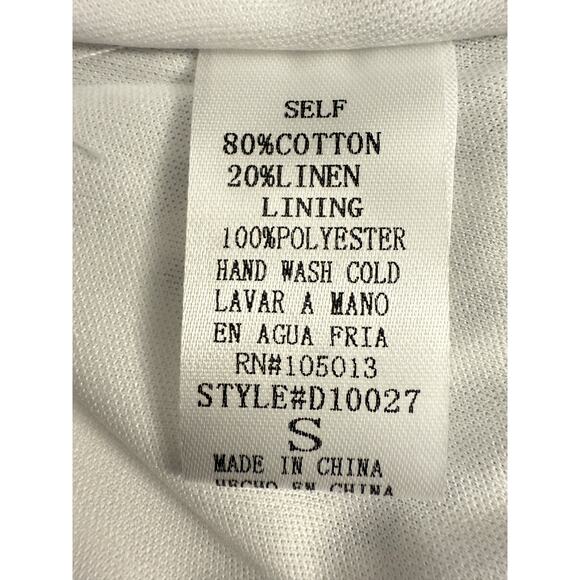 Savanna Jane Boho Sleeveless Embroidered Lined Dress Summer Spring S - Picture 4 of 12